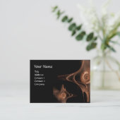 FRAKTAL WAVES dunkelbraun Visitenkarte (Stehend Vorderseite)