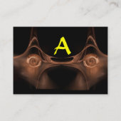 FRAKTAL WAVES dunkelbraun Visitenkarte (Rückseite)