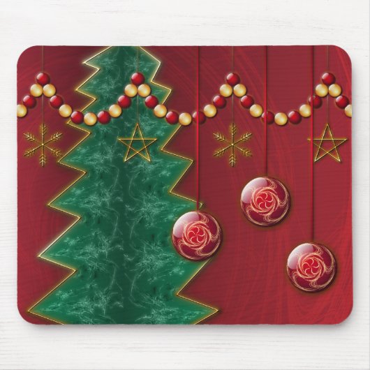 Fraktal Weihnachtsfeier Mousepad (Vorne)