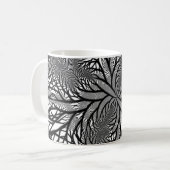 Fraktal White Coffee Tasse (Vorderseite Links)