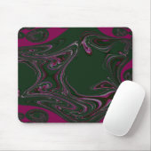 Fraktal Wine n Green Mouse Pad Mousepad (Mit Mouse)