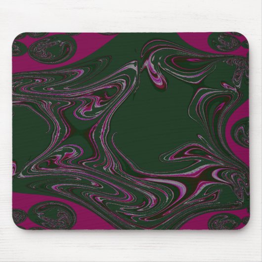 Fraktal Wine n Green Mouse Pad Mousepad (Vorne)