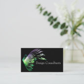 Fraktal Wings Geschäfts-Karte Visitenkarte (Stehend Vorderseite)