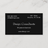 Fraktal Wings Geschäfts-Karte Visitenkarte (Rückseite)