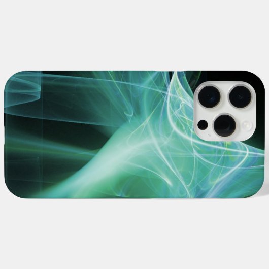 FRAKTAL WIRBEL IN BLAUEN TURQOISE GRÜNE AQUAMARIN Case-Mate iPhone HÜLLE (Rückseite (Horizontal))