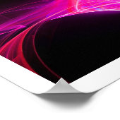 FRAKTAL WIRBEL IN FUCHSIA PINK LILA Abstrakt Poster (Ecke)