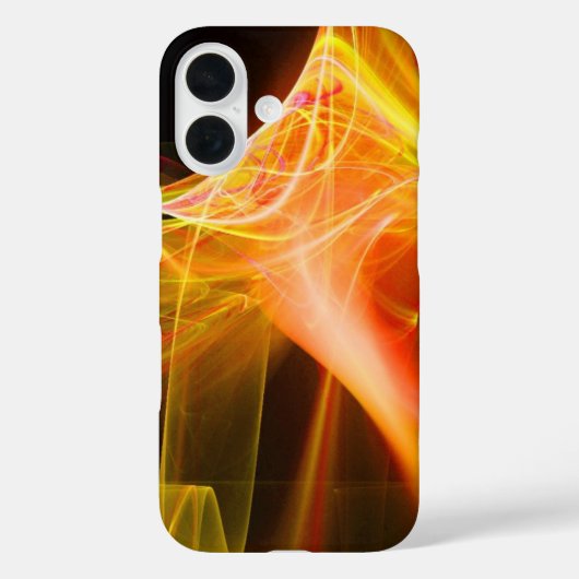 FRAKTAL WIRBEL IN GELBORANGE ROT Case-Mate iPhone HÜLLE (Rückseite)