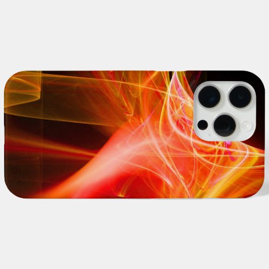 FRAKTAL WIRBEL IN GELBORANGE ROT Case-Mate iPhone HÜLLE (Rückseite (Horizontal))