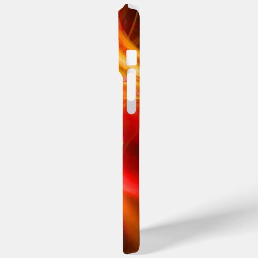 FRAKTAL WIRBEL IN GELBORANGE ROT Case-Mate iPhone HÜLLE (Rückseite / Links)