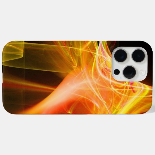 FRAKTAL WIRBEL IN GELBORANGE ROT Case-Mate iPhone HÜLLE (Rückseite (Horizontal))