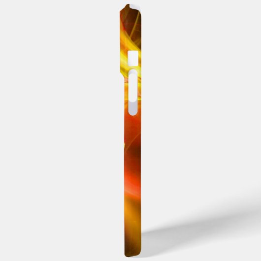 FRAKTAL WIRBEL IN GELBORANGE ROT Case-Mate iPhone HÜLLE (Rückseite / Links)