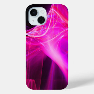 FRAKTAL-WIRBEL IN LILA PINK FUCHSIA iPhone 15 HÜLLE