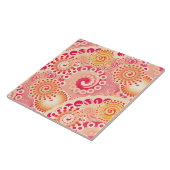 Fraktal wirbellose Muster, Korallen, Pfirsich Fliese (Seite)