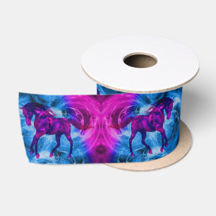 Fraktal wirbeln Fantasy Horse Art Satinband