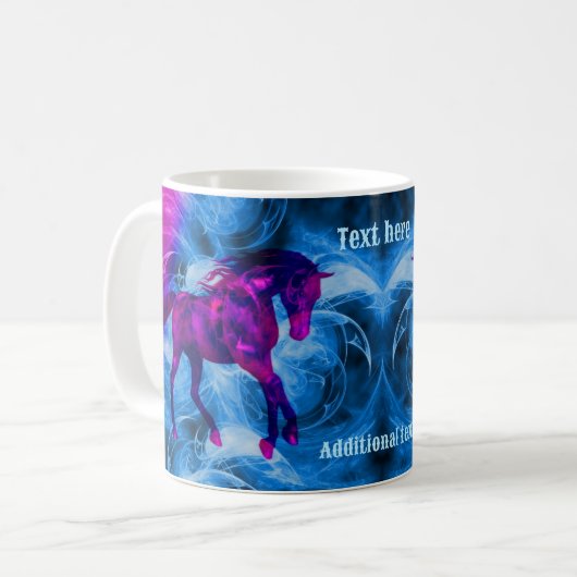Fraktal wirbeln Personalisiert Kaffeetasse (Vorderseite Links)