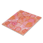 Fraktal wirbelnde Muster, Korallen und Rosa Fliese (Seite)