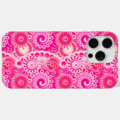 Fraktal wirlförmig, Fuchsienrosa Case-Mate iPhone Hülle (Rückseite (Horizontal))