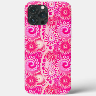 Fraktal wirlförmig, Fuchsienrosa Case-Mate iPhone Hülle