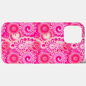 Fraktal wirlförmig, Fuchsienrosa Case-Mate iPhone Hülle (Rückseite (Horizontal))
