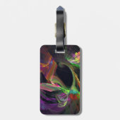 Fraktal - Wölbung der Wellen Gepäckanhänger (Rückseite vertikal)