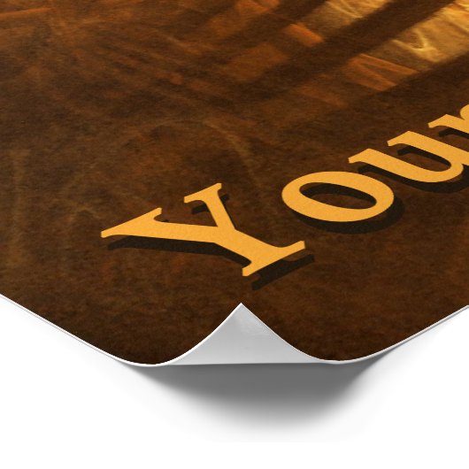 Fraktal Wood Carving Poster (Ecke)