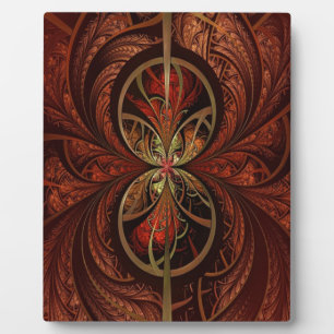 Fraktal Wood Fotoplatte