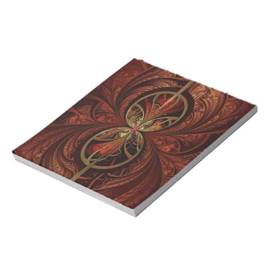 Fraktal Wood Notizblock (Rotiert)