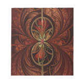 Fraktal Wood Notizblock (Vorderseite)