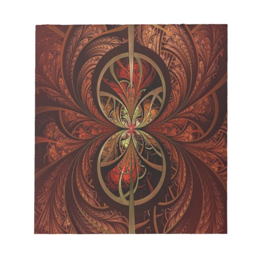 Fraktal Wood Notizblock (Vorderseite)