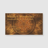 Fraktal Woodworker Business Card Magnetkarte (Vorderseite)