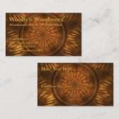 Fraktal Woodworker Visitenkarte (Vorne/Hinten)