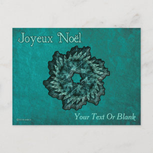 Fraktal Wreath - Joyeux Noël Postkarte