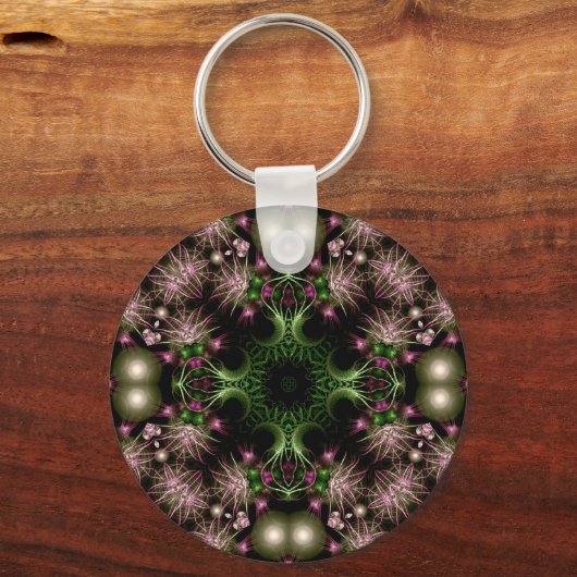 Fraktal Wreath Schlüsselanhänger (Vorderseite)