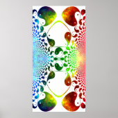 Fraktal Yin Yang Mirror Poster (Vorne)
