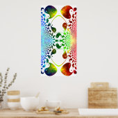 Fraktal Yin Yang Mirror Poster (Küche)