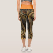 Fraktal | Zazzle_Growshop. Capri Leggings (Rückseite)