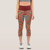 Fraktal | Zazzle_Growshop. Capri Leggings (Vorderseite)