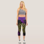 Fraktal | Zazzle_Growshop. Capri Leggings (Vorderseite)