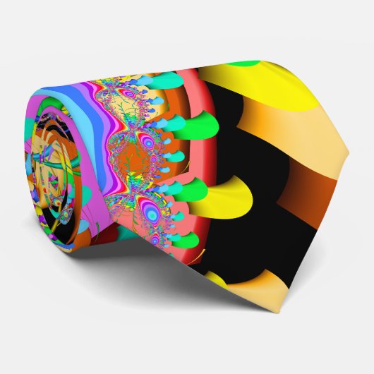 FraktalConfetti Krawatte (Gerollt)