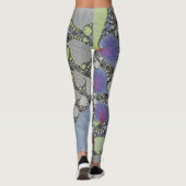 Fraktale Blätter Leggings (Rückseite)