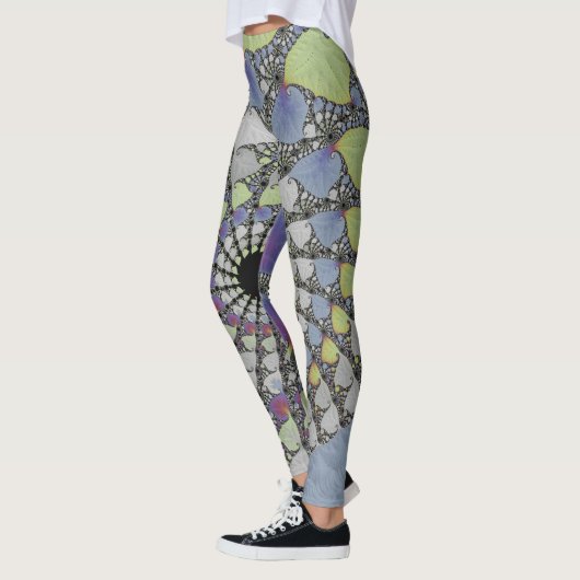 Fraktale Blätter Leggings (Links)