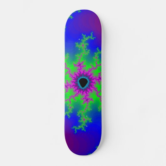 Fraktale Blitze: Individuelles Skateboard (Vorderseite)