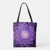 Fraktale Blume in Lila Tasche (Rückseite)