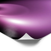 Fraktale Blumen Abstrakte Leuchtende Florale Gesta Poster (Ecke)