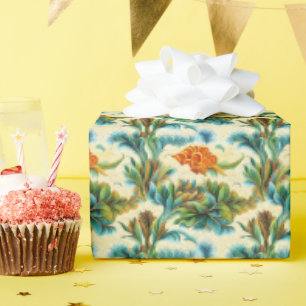 Fraktale Blüten in den Wolken Geschenkpapier