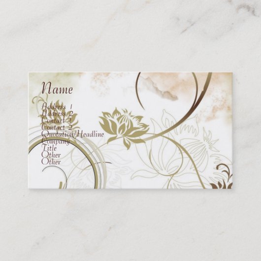 Fraktale - fertigen Sie besonders an Visitenkarte (Vorderseite)