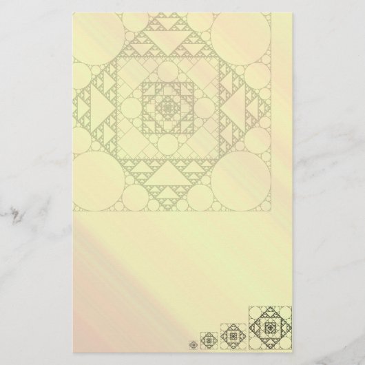 Fraktale Geometrie-Papeterie Briefpapier (Vorderseite)