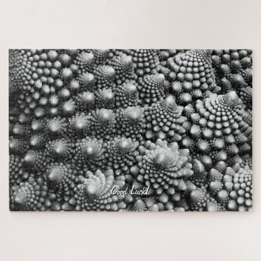 Fraktale im Gemüsegang, Romanesco Brokkoli Puzzle (Horizontal)