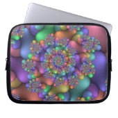 Fraktale (Karneval) Elektronik-Sieb Laptopschutzhülle (Vorderseite)