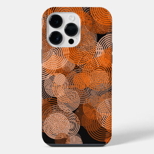 Fraktale Kunst Kupfer Geometrische Kreise Wirbel M iPhone 14 Pro Max Hülle